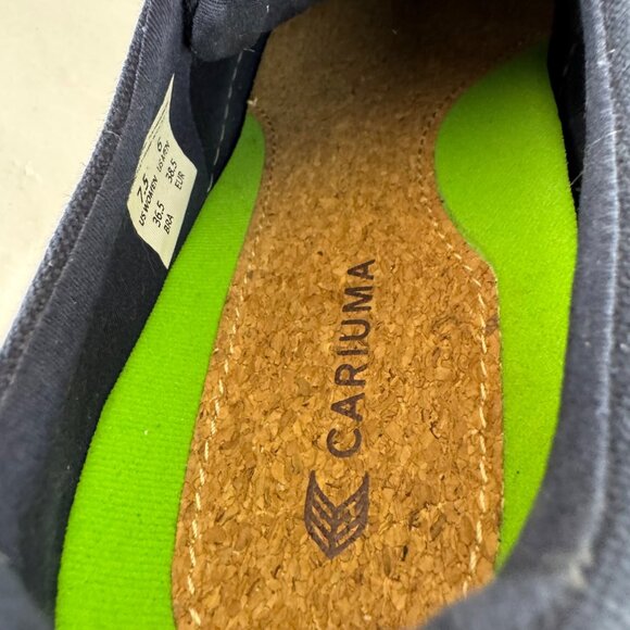 Cariuma OCA Low Navy Blue Canvas Sneaker Women's 7.5 Casual Comfortable - Picture 9 of 12